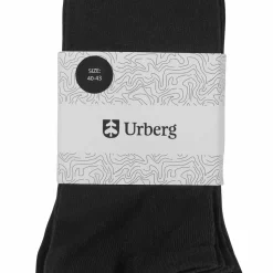 Urberg Bamboo Shaftless Sock 5-Pack Black Beauty