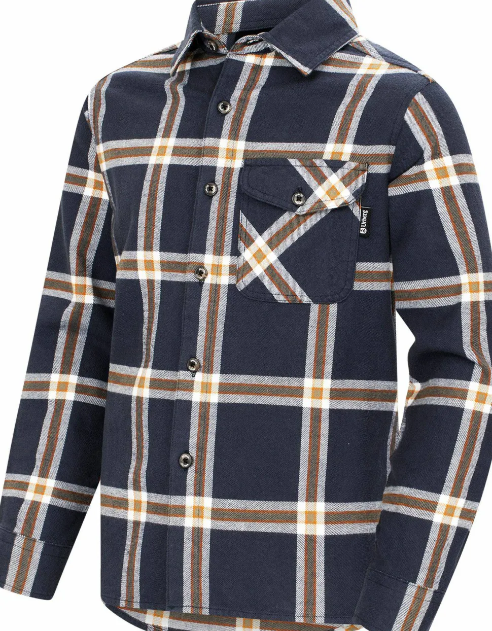 Urberg Juniors' Flanell Shirt Blue Nights/deep Lichen Green