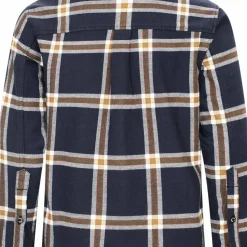 Urberg Juniors' Flanell Shirt Blue Nights/deep Lichen Green