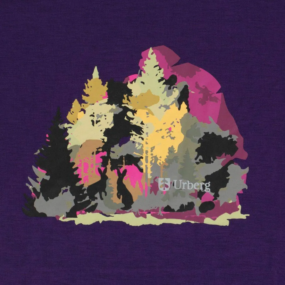Urberg Juniors' Printed Tree Tee Grape