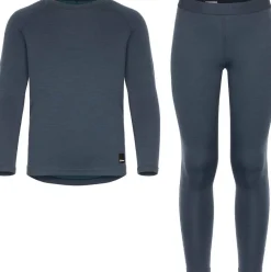 Urberg Juniors' Selje Merino-Bamboo Set Blue Nights/Mediterranea