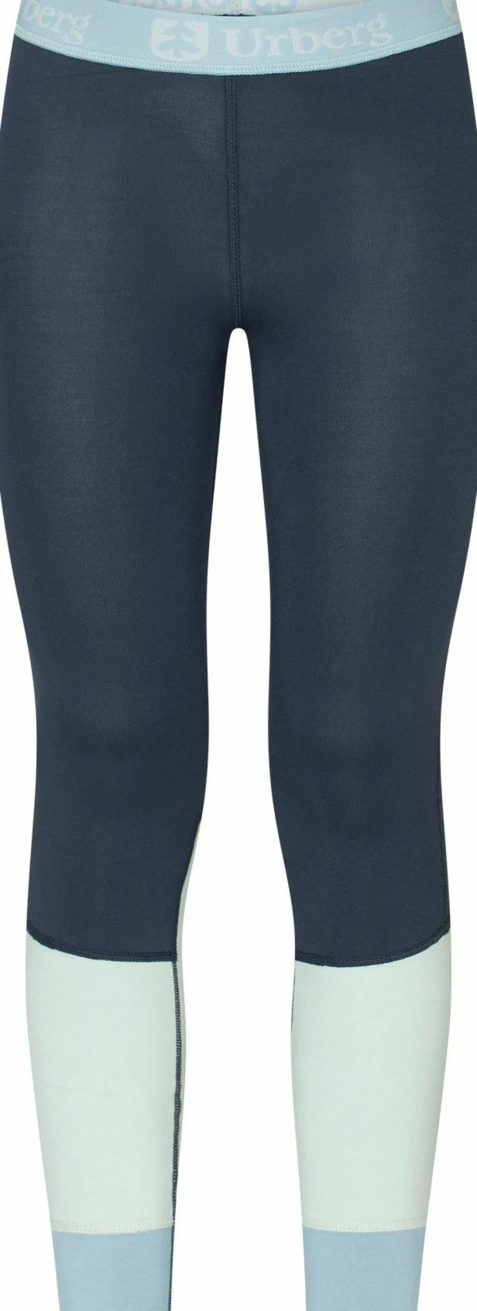 Urberg Juniors' Tree Base Layer Set Blue Nights/stone Blue/celadon