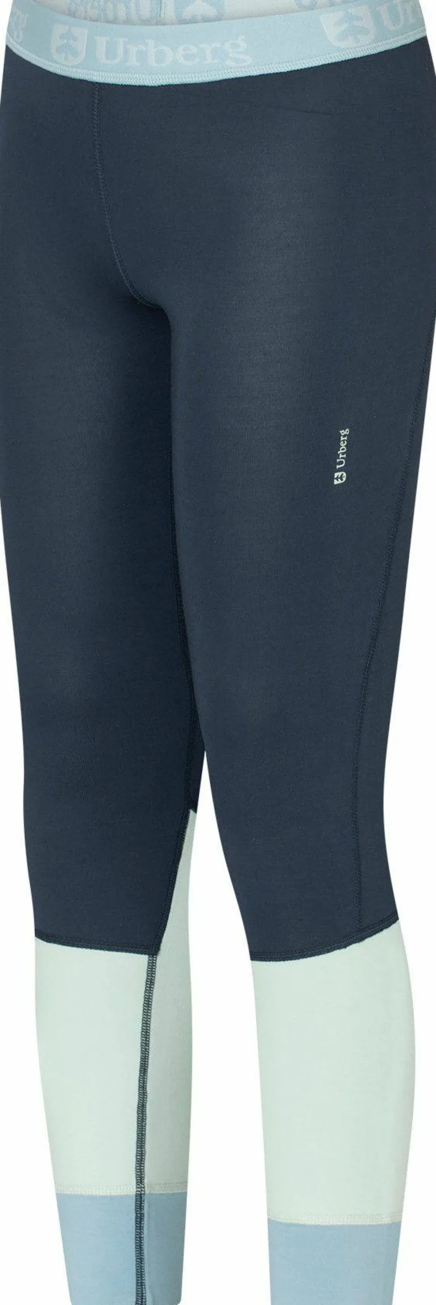 Urberg Juniors' Tree Base Layer Set Blue Nights/stone Blue/celadon