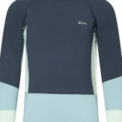 Urberg Juniors' Tree Base Layer Set Blue Nights/stone Blue/celadon