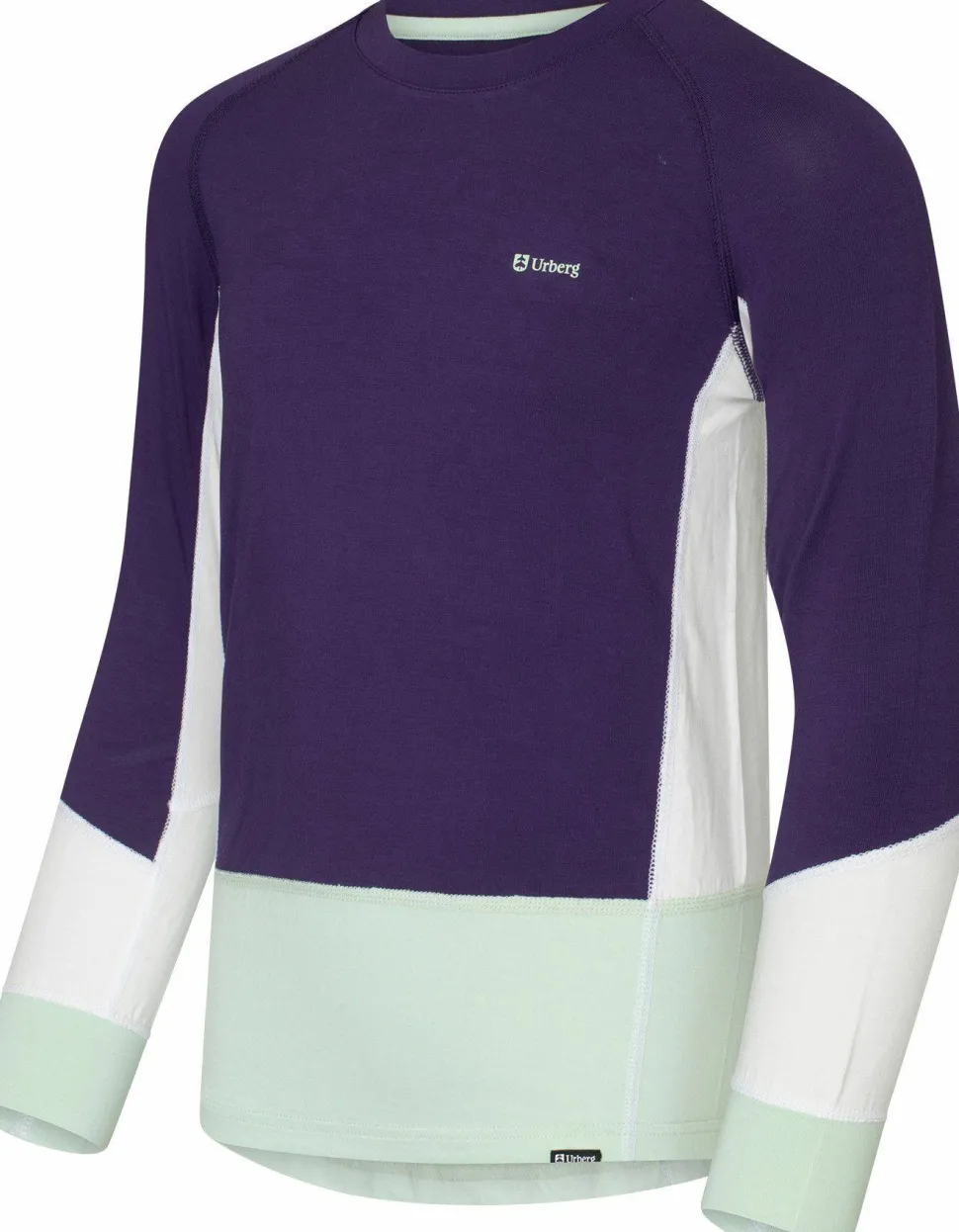 Urberg Juniors' Tree Base Layer Set Grape/cloudy Dancer/celadon