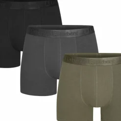 Urberg Men's Isane 3-pack Bamboo Boxers Grey/Black/Green