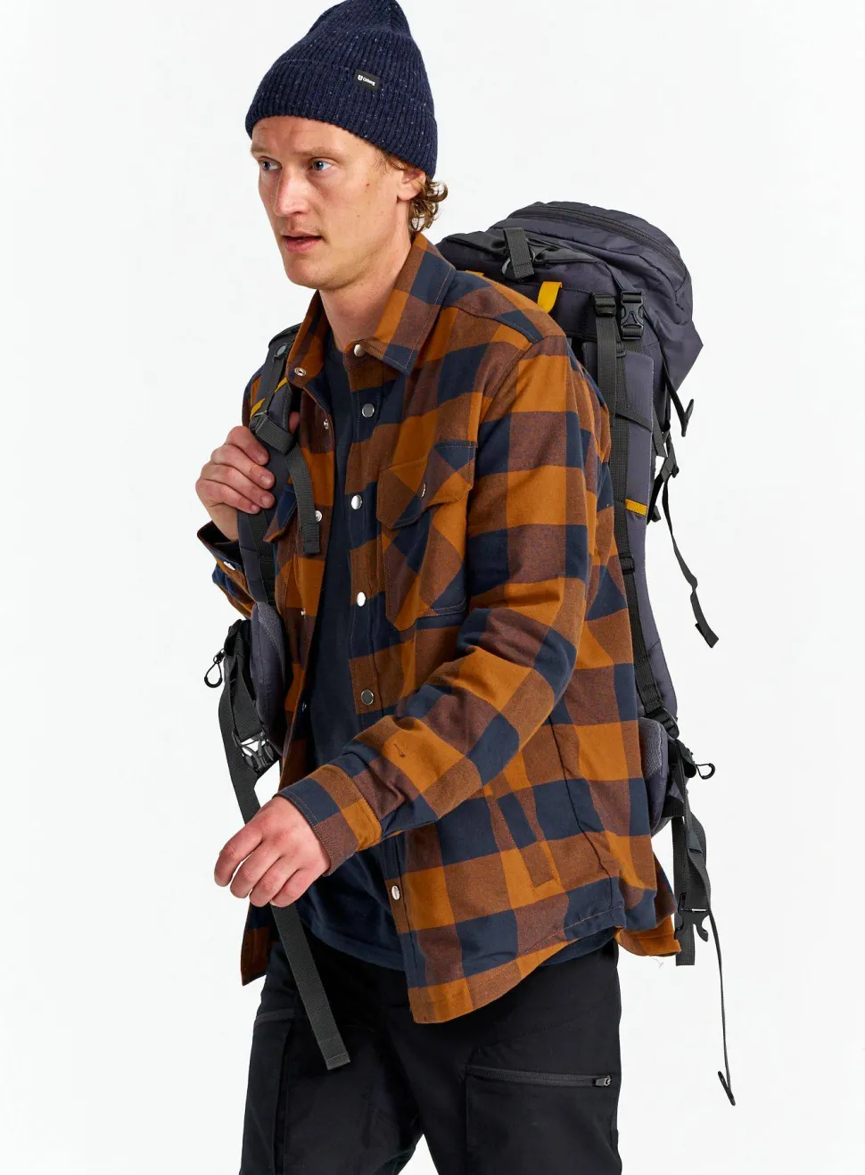 Urberg Men's Padded Flannel Shirt Blue Nights