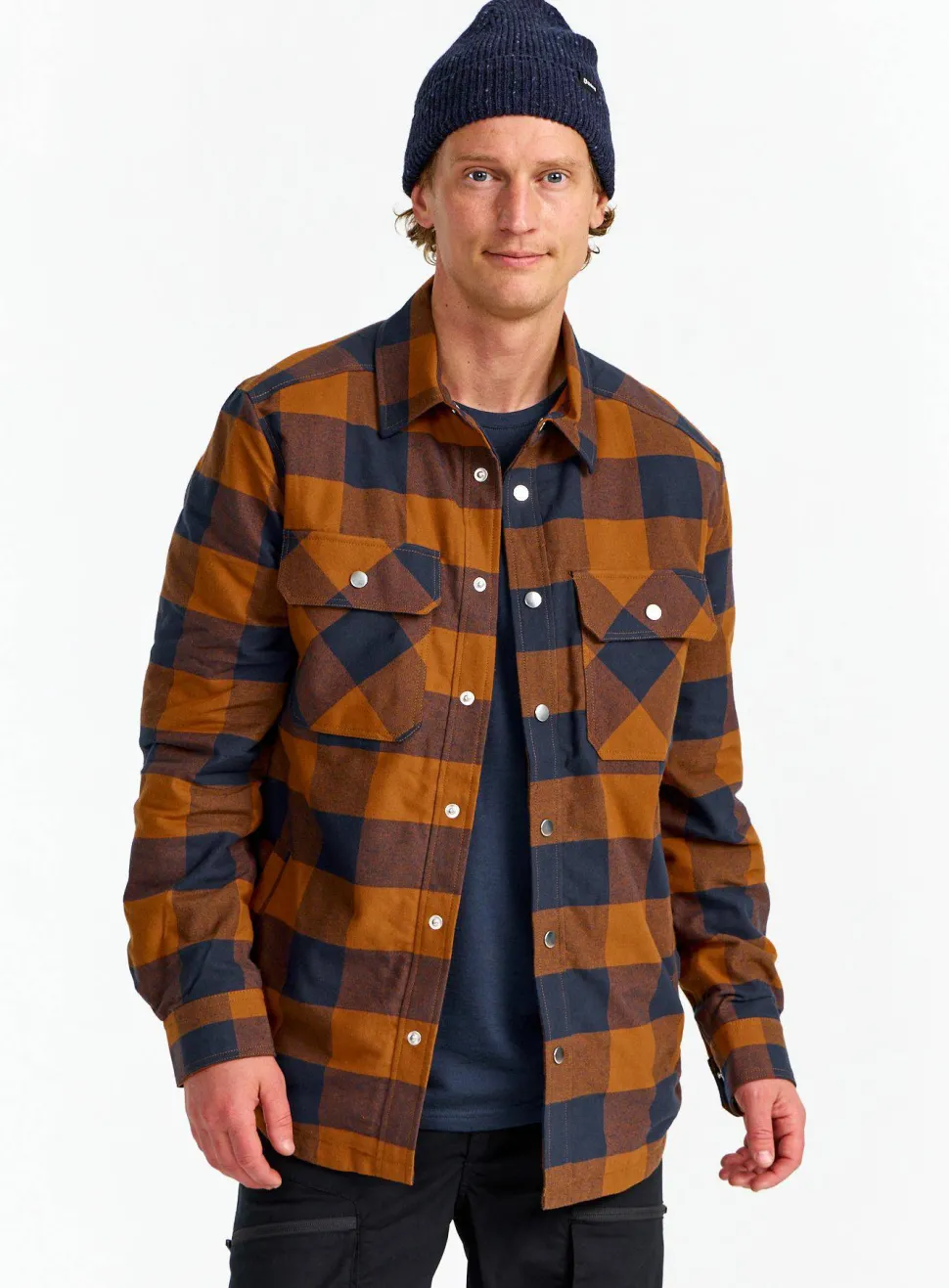 Urberg Men's Padded Flannel Shirt Blue Nights