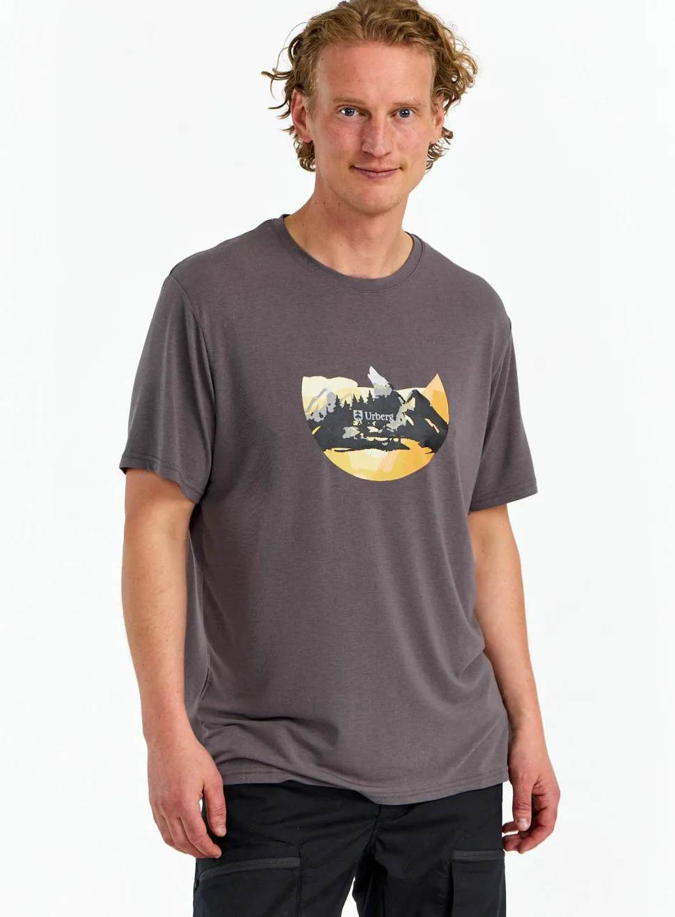 Urberg Men's Printed Tree Tee Midnight Navy/sky