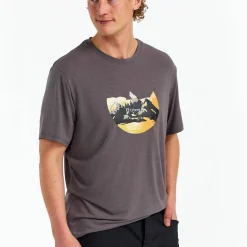 Urberg Men's Printed Tree Tee Plum Kitten/mountain