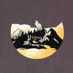 Urberg Men's Printed Tree Tee Plum Kitten/mountain