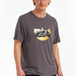 Urberg Men's Printed Tree Tee Plum Kitten/mountain