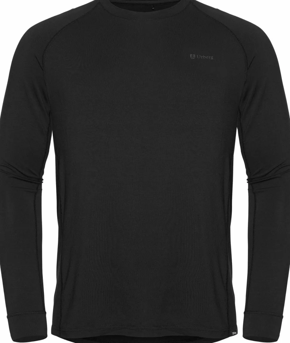 Urberg Men's Solid Tree Base Layer Top Black Beauty