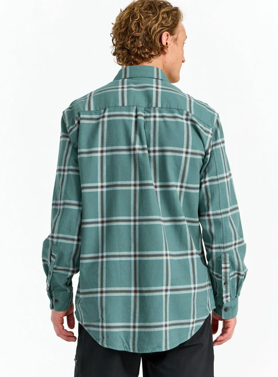 Urberg Men's Two Pocket Flanell Shirt Blue Nights/deep Lichen Green