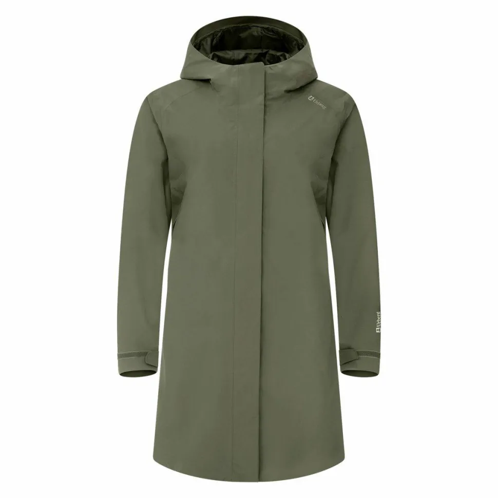 Urberg Women's 2L Rain Coat Deep Lichen Green
