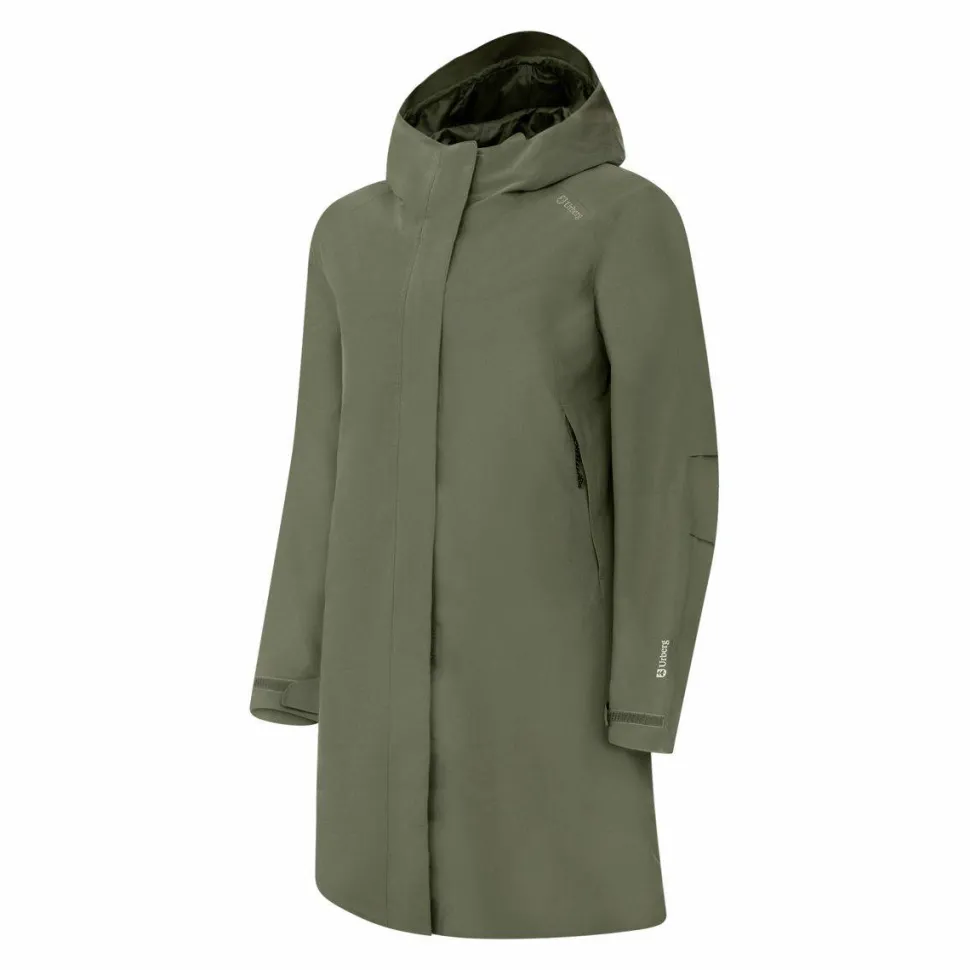 Urberg Women's 2L Rain Coat Deep Lichen Green