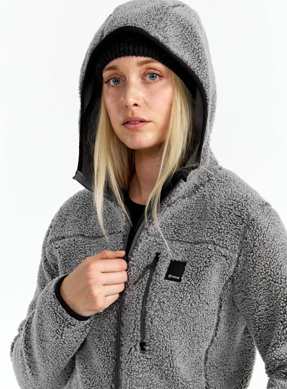 Urberg Women's Pile Hoodie Black Beauty