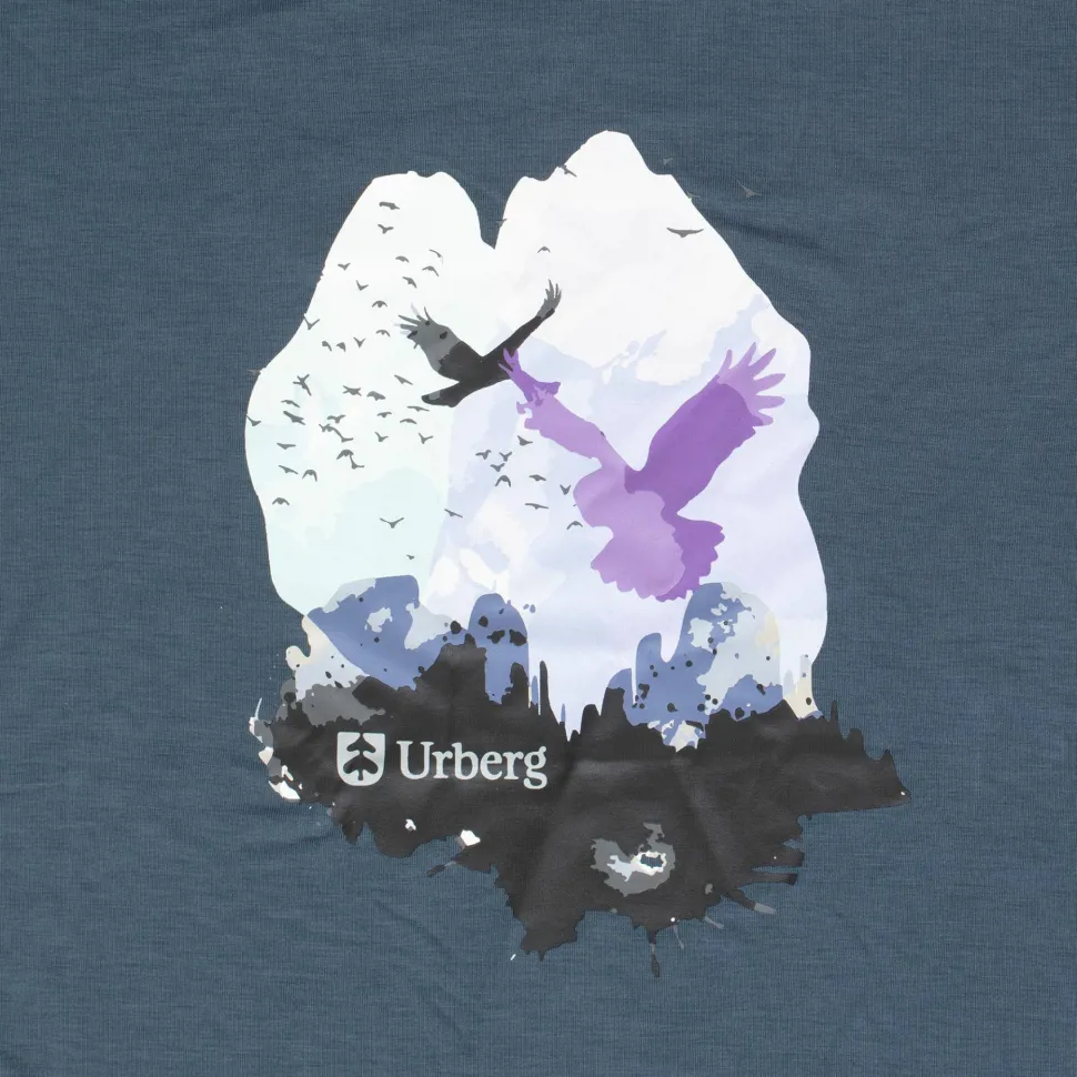 Urberg Women's Printed Tree Tee Midnight Navy
