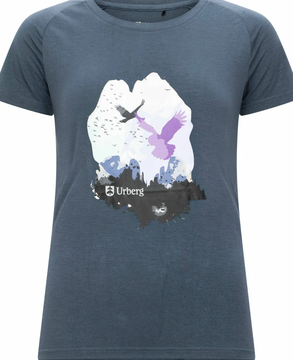 Urberg Women's Printed Tree Tee Midnight Navy