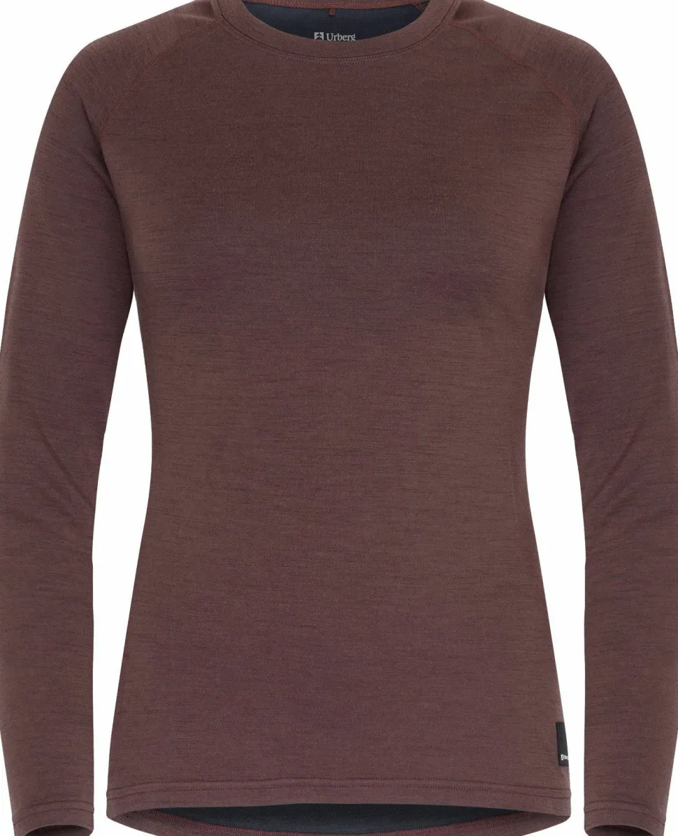 Urberg Women's Selje Merino-Bamboo Top Huckleberry/Blue Nights