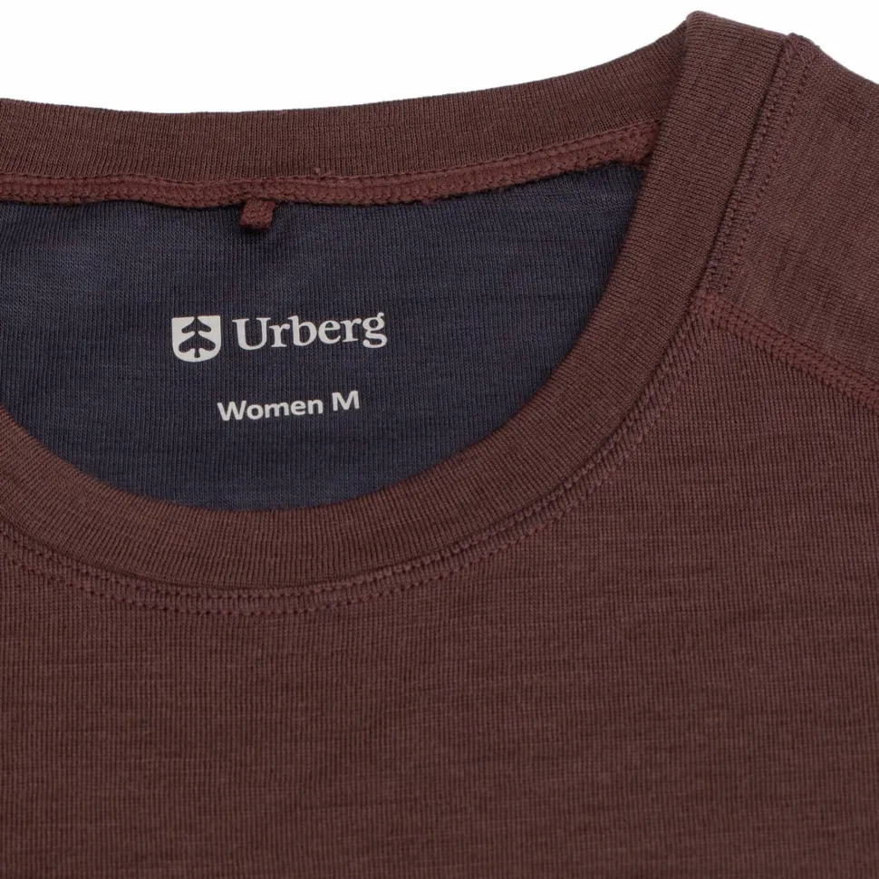 Urberg Women's Selje Merino-Bamboo Top Huckleberry/Blue Nights