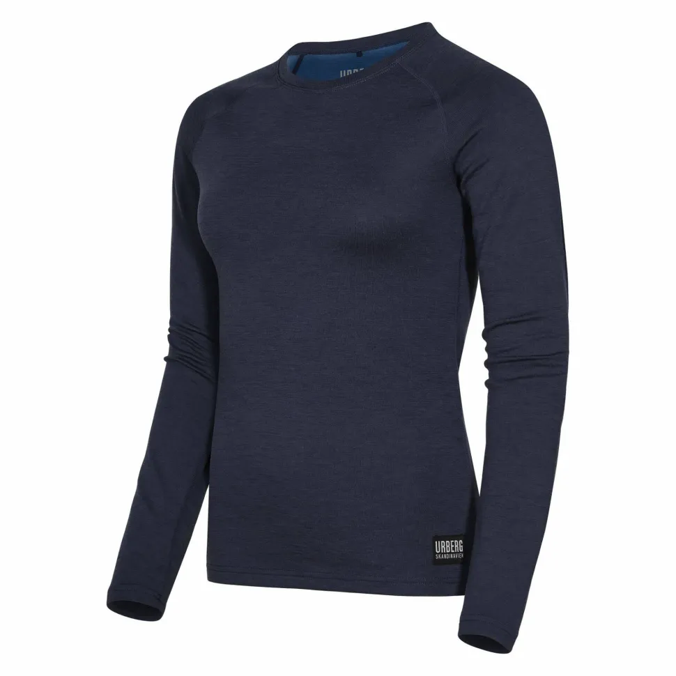 Urberg Women's Selje Merino-Bamboo Top Dark Navy