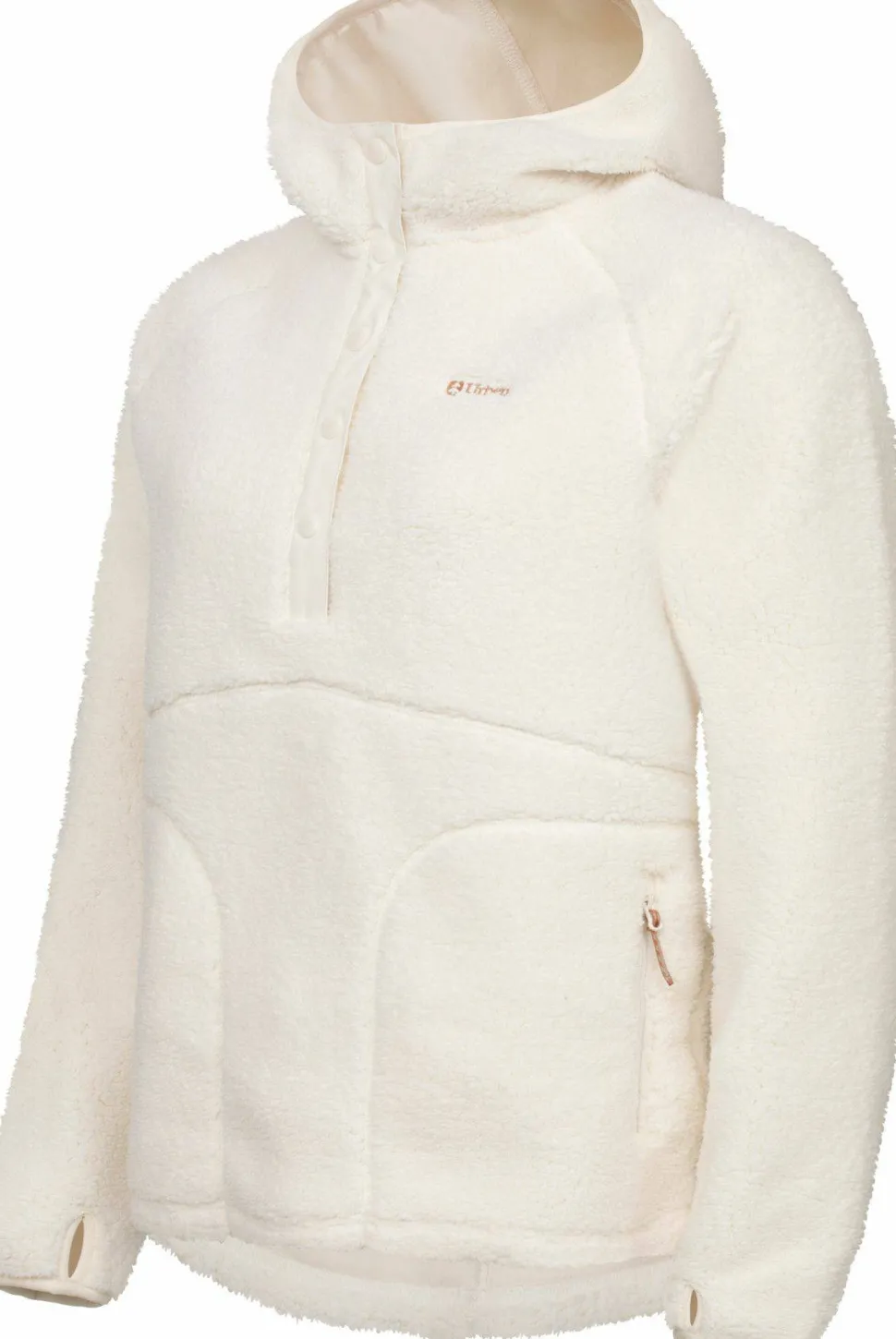 Urberg Women's Soft Pile Fleece Hoodie Cloud Dancer