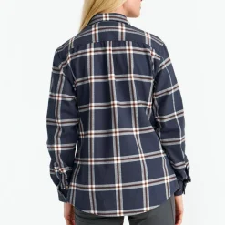 Urberg Women's Two Pocket Flanell Shirt Blue Nights/huckleberry
