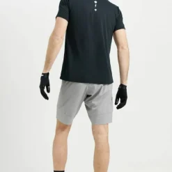 USWE Men's Hybrid MTB Bib Shorts Sharkskin