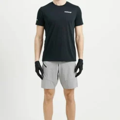 USWE Men's Hybrid MTB Bib Shorts Sharkskin