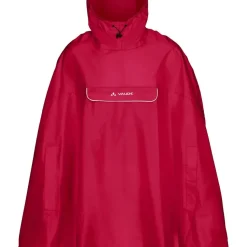VAUDE Unisex Valdipino Rain Poncho Red Uni