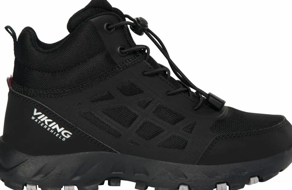 Viking Footwear Junior Track Mid Waterproof Sl Black
