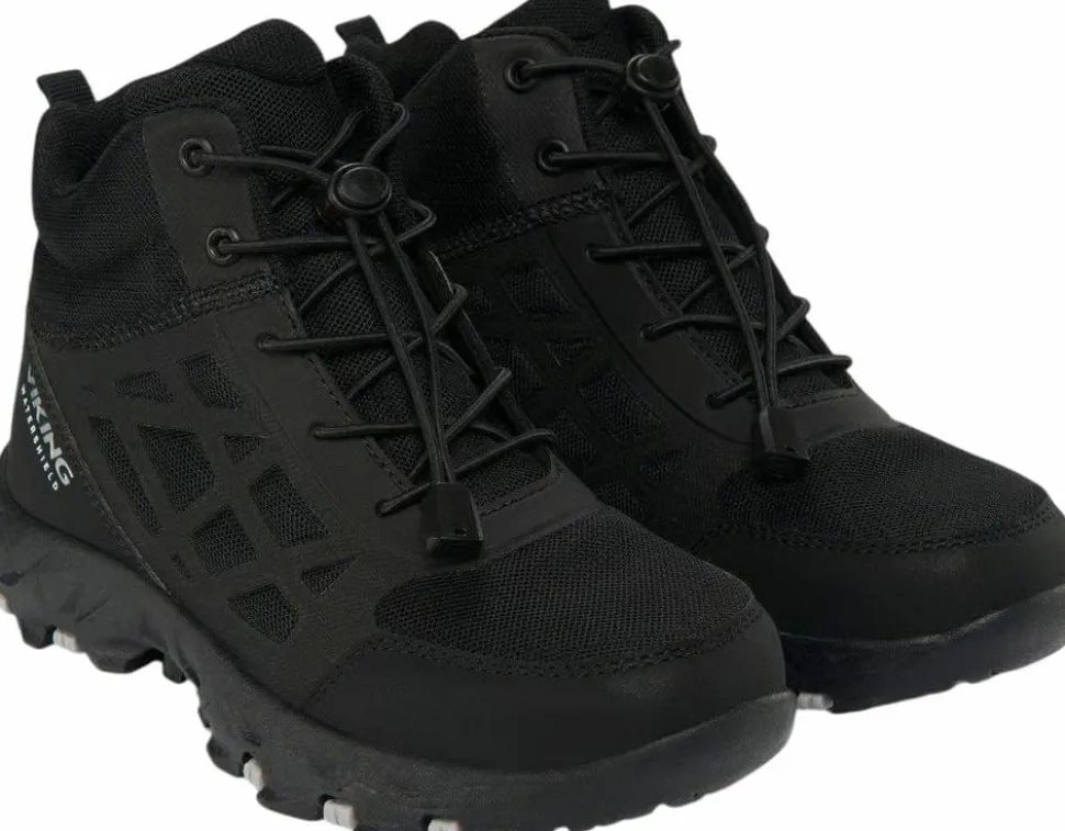 Viking Footwear Junior Track Mid Waterproof Sl Black
