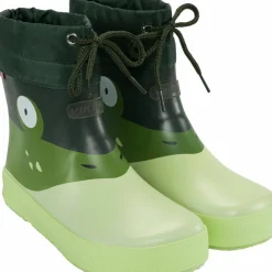 Viking Footwear Kids' Alv Barefoot Paw Print Light Green/green