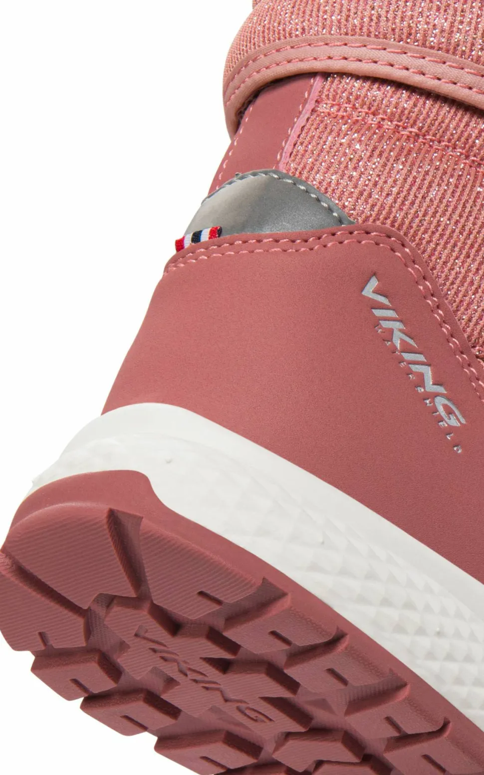 Viking Footwear Kid's Equip Glitter Warm Waterproof Pull On Pink