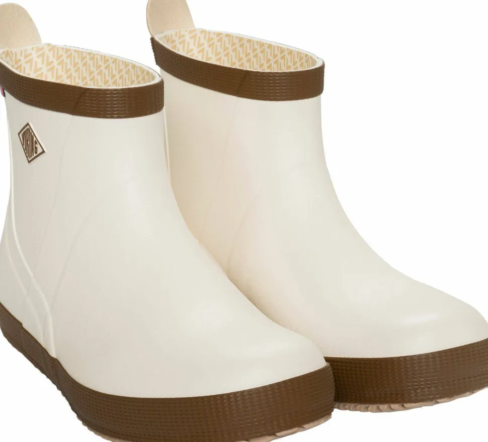 Viking Footwear Seilas Heritage Low Rubber Boot Cream/brown