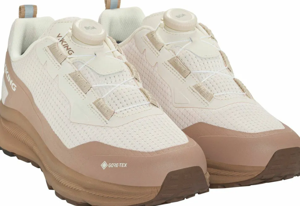Viking Footwear Women's Motion Low GORE-TEX Boa Cream/brown