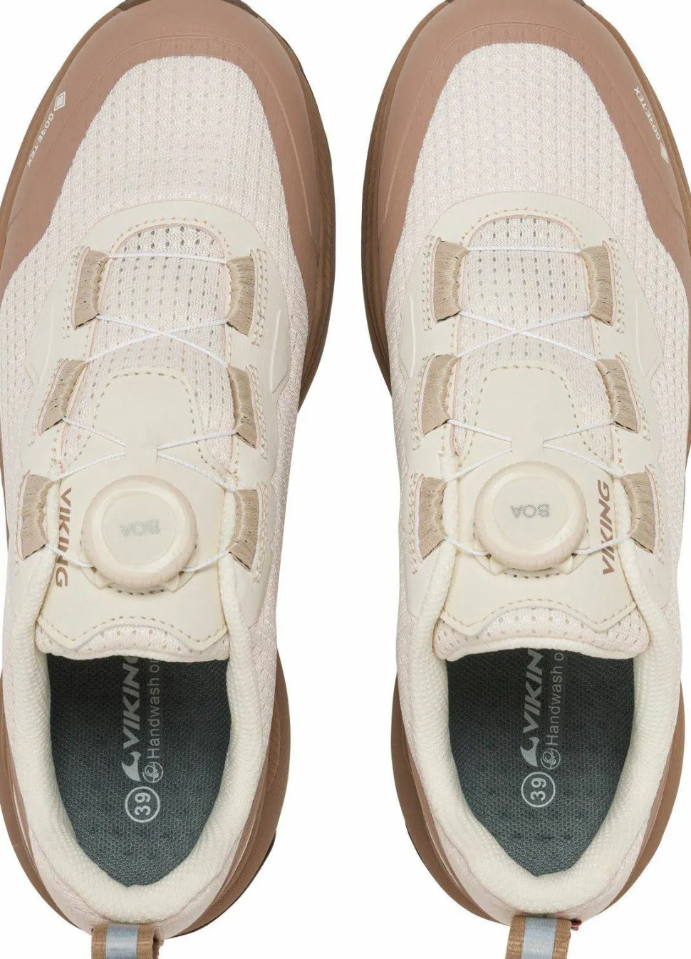 Viking Footwear Women's Motion Low GORE-TEX Boa Cream/brown