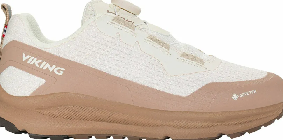 Viking Footwear Women's Motion Low GORE-TEX Boa Cream/brown