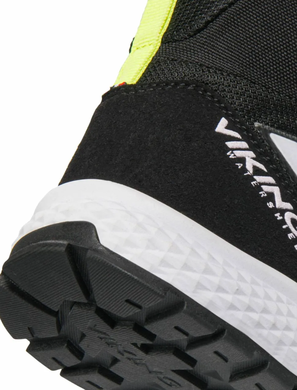 Viking Juniors' Century Mid Waterproof 1V Speedlace Black/Lime