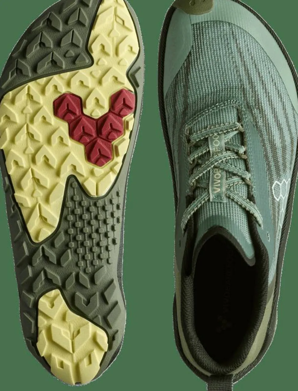 Vivobarefoot Men's Primus Trail Flow Glacial Green