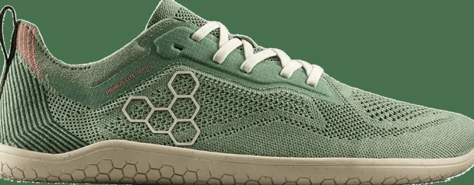 Vivobarefoot Women's Primus Lite Knit Natural Dusty Green