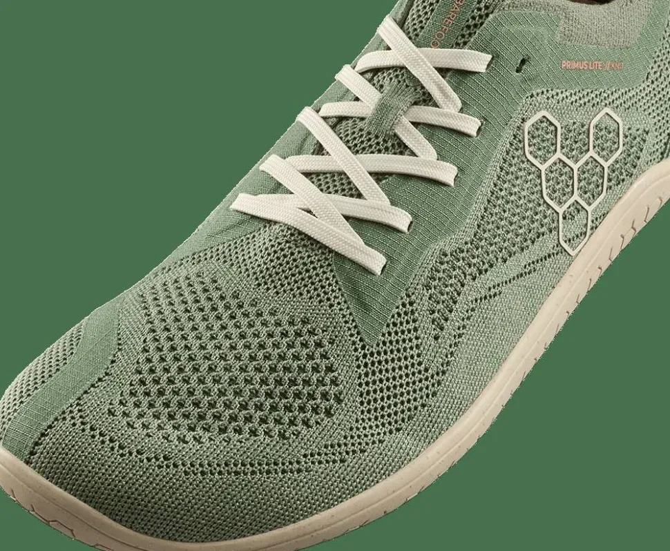 Vivobarefoot Women's Primus Lite Knit Natural Dusty Green