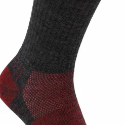 Wrightsock Merino Escape Crew Anti Blister System Grey/Fire