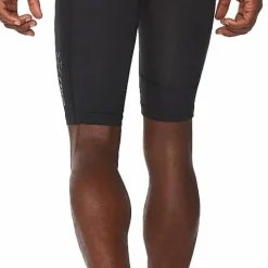 2XU Men's MCS Run Compression Shorts Black/Black Reflective