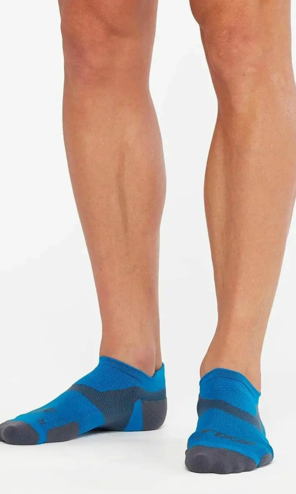 2XU Vectr Light Cushion No Show Sock Vibrant Blue/Grey