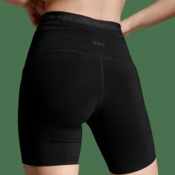 2XU Women's Form Stash Hi-Rise Compression 4 Inch Shorts Black/black
