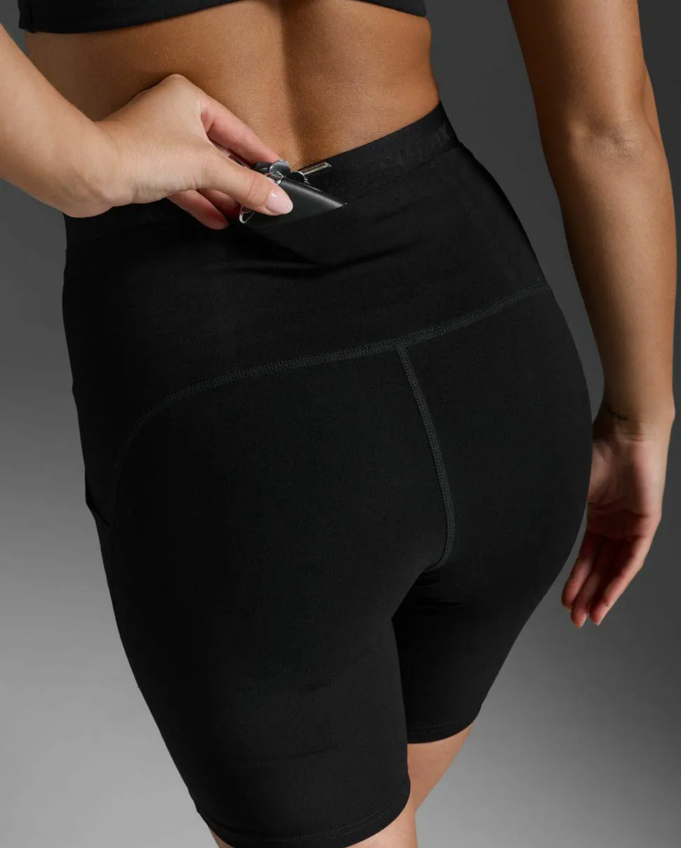 2XU Women's Form Stash Hi-Rise Bike Short Black/black1