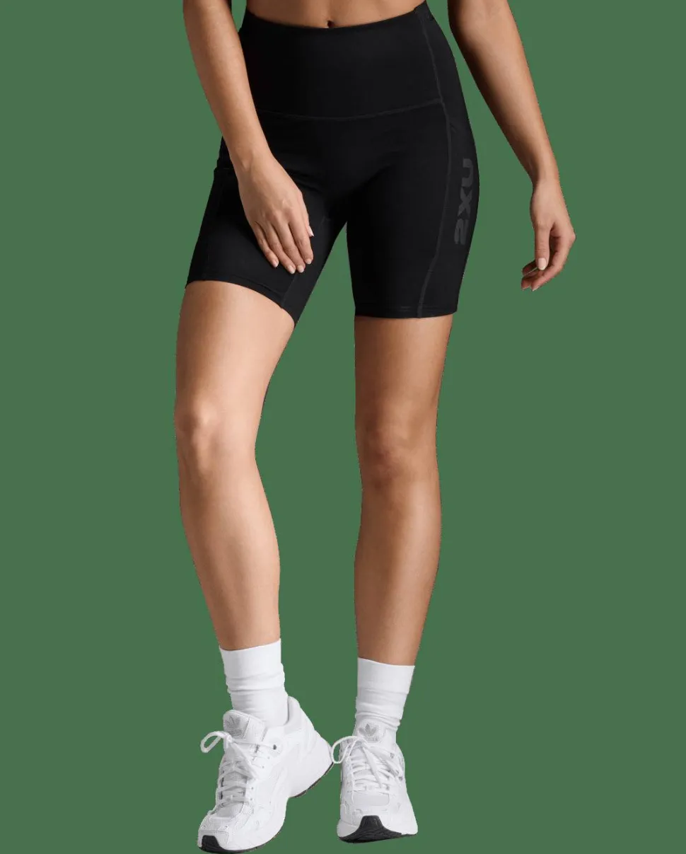 2XU Women's Form Stash Hi-Rise Bike Short Black/black1