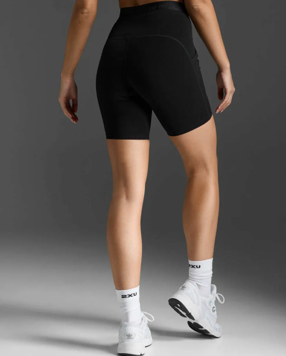 2XU Women's Form Stash Hi-Rise Bike Short Black/black1